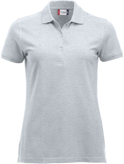 Clique Classic Marion S/S Dámské piqué polo z těžké bavlny 67.8246 ash Clique Classic Marion S/S Dámské piqué polo z těžké bavlny 67.8246 ash