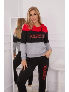 Sada s potiskem Sám červený+černý