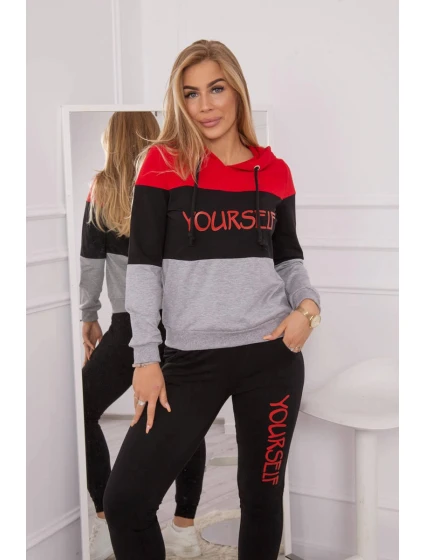 Sada s potiskem Sám červený+černý Sada s potiskem Sám červený+černý