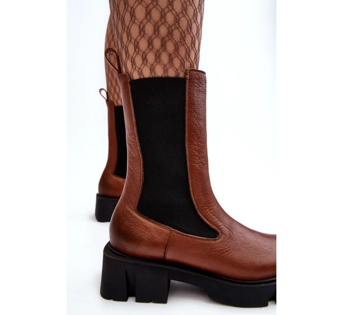 Dámské boty s kotníkem Laura Messi 2693/229 Hnědé