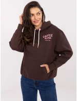 Bluza model 21253067 ciemny brązowy - FPrice Bluza model 21253067 ciemny brązowy - FPrice