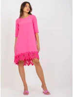 Dámské šaty LK SK model 17772557 růžové - FPrice Dámské šaty LK SK model 17772557 růžové - FPrice