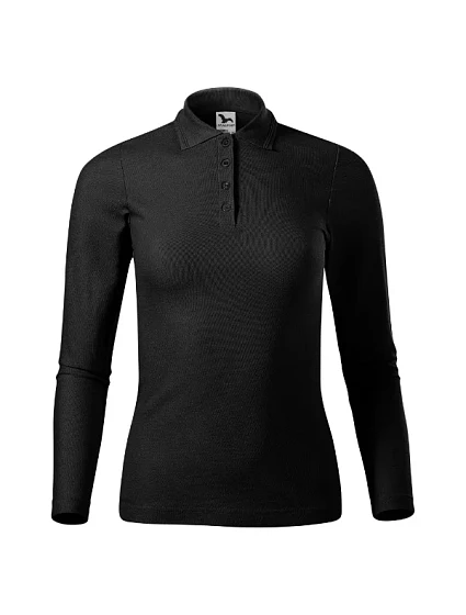 Pique Polo LS polokošile dámská černá