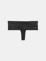 Dámská tanga Cotton Wide thong DK5025 - DKNY