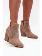 Boty na podpatku  model 218727 Step in style