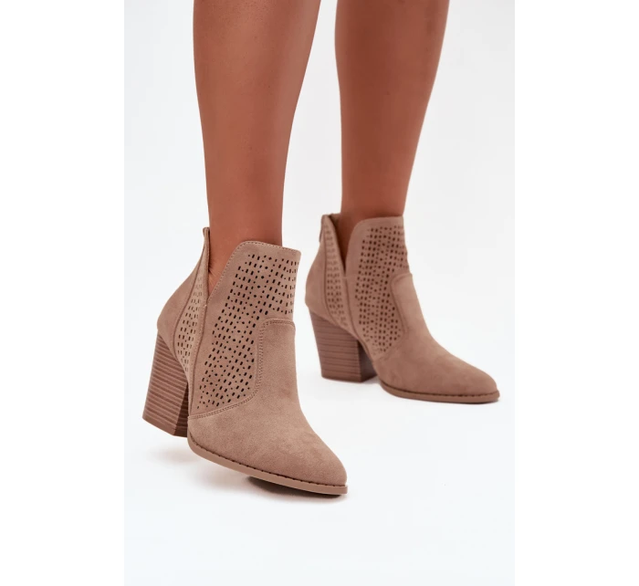 Boty na podpatku  model 218727 Step in style