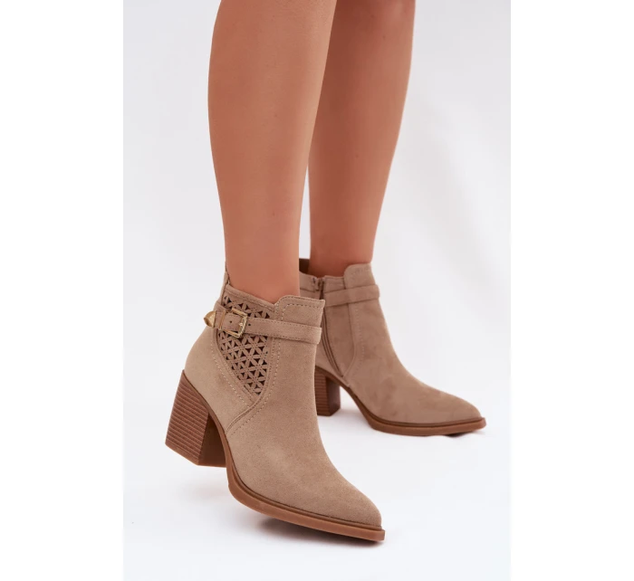 Boty na podpatku  model 224703 Step in style