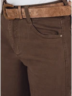 Dámské široké džíny hnědé model 21994075 - Dstreet