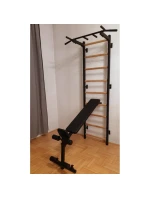 GYMNASTICKÝ ŽEBŘÍK SE CVIČEBNÍ TYČÍ, ZÁBRADLÍM A LAVIČKOU 723B