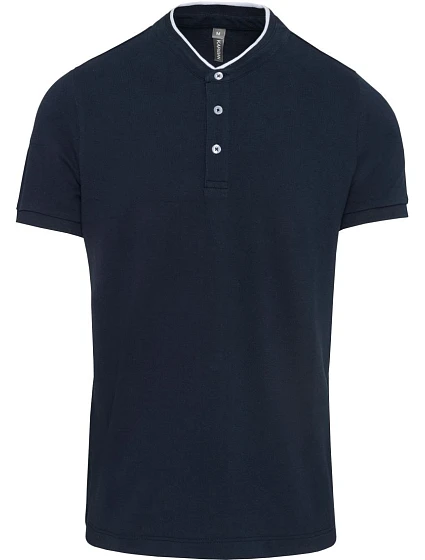 Kariban K 223 Pánské polo s mao límcem 20.K223 navy/white Kariban K 223 Pánské polo s mao límcem 20.K223 navy/white