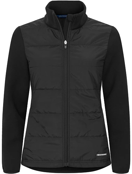 Cutter & Buck Pemberton Hybrid Jacket W Dámská hybridní strečová bunda 68.1495 black Cutter & Buck Pemberton Hybrid Jacket W Dámská hybridní strečová bunda 68.1495 black
