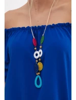 Španělská halenka s ozdobnými rukávy chrpově modrá Španělská halenka s ozdobnými rukávy chrpově modrá