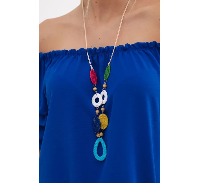 Španělská halenka s ozdobnými rukávy chrpově modrá Španělská halenka s ozdobnými rukávy chrpově modrá