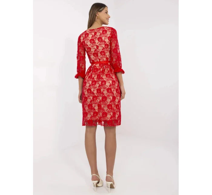Dámské šaty LK SK  Červená  model 21035363 - FPrice