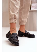 Elegantní Dámské Mokasiny Z Přírodní Kůže Černé Vinceza 91114