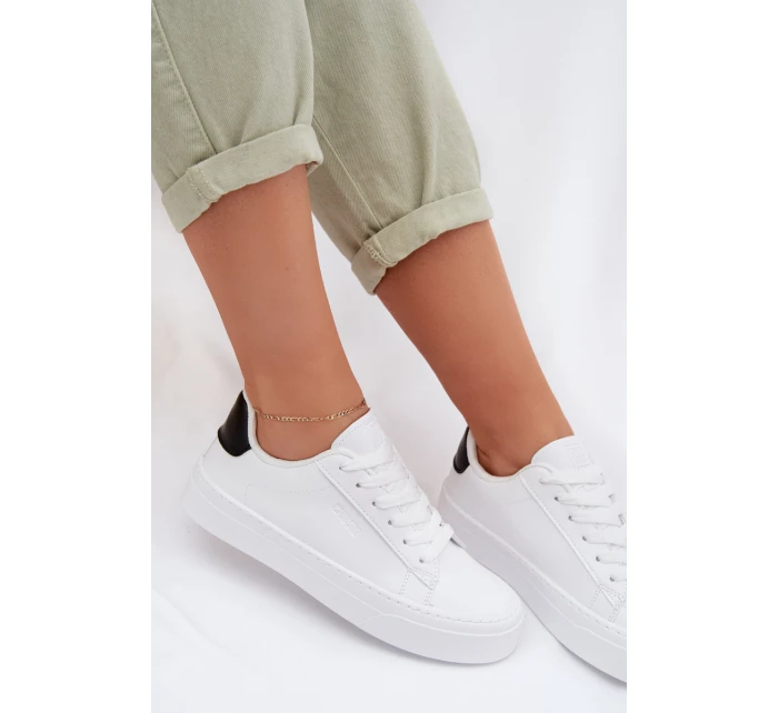 Dámské tenisky z eko kůže Big Star TT274928 HI-POLY SYSTEM Bílé Dámské tenisky z eko kůže Big Star TT274928 HI-POLY SYSTEM Bílé