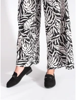 Moderní mokasíny dámské černé bez podpatku Moderní mokasíny dámské černé bez podpatku