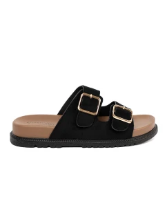 Trendy nazouváky dámské černé platforma