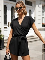 Kombinezon damski z dekoltem czarny model 22198782 - FashionStreet
