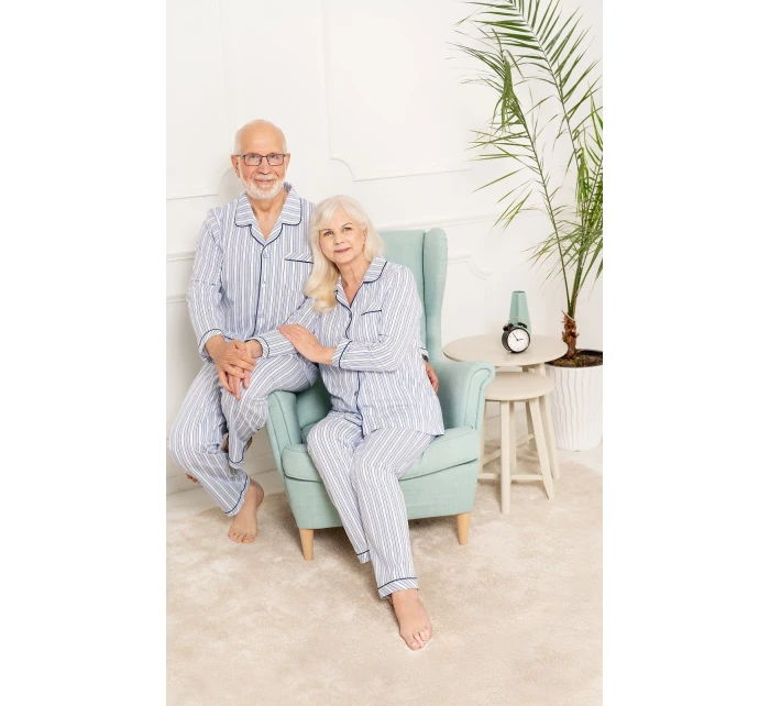 Pyžamo 224 model 21765054 III délka/r M2XL rozepínací - MARTEL