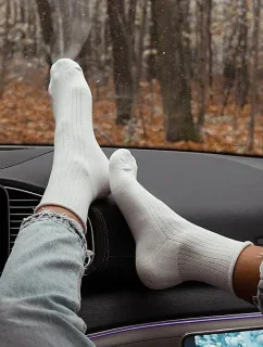 Ponožky Milena Unique 0071-005 Semi-fleece Backless 35-41