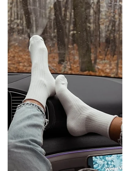 Ponožky Milena Unique 0071-005 Semi-fleece Backless 35-41