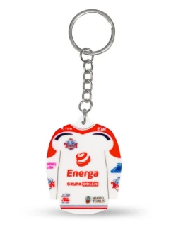 Přívěsek na klíče s hokejovým dresem KH Torun (Home) SREBBREKH-KHT