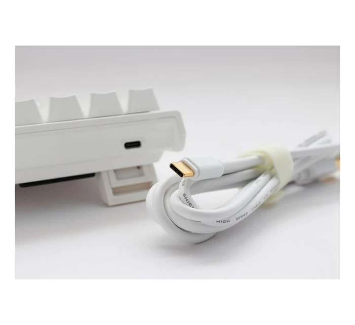 model 21491705 Herní klávesnice USB QWERTZ německá bílá - Ducky