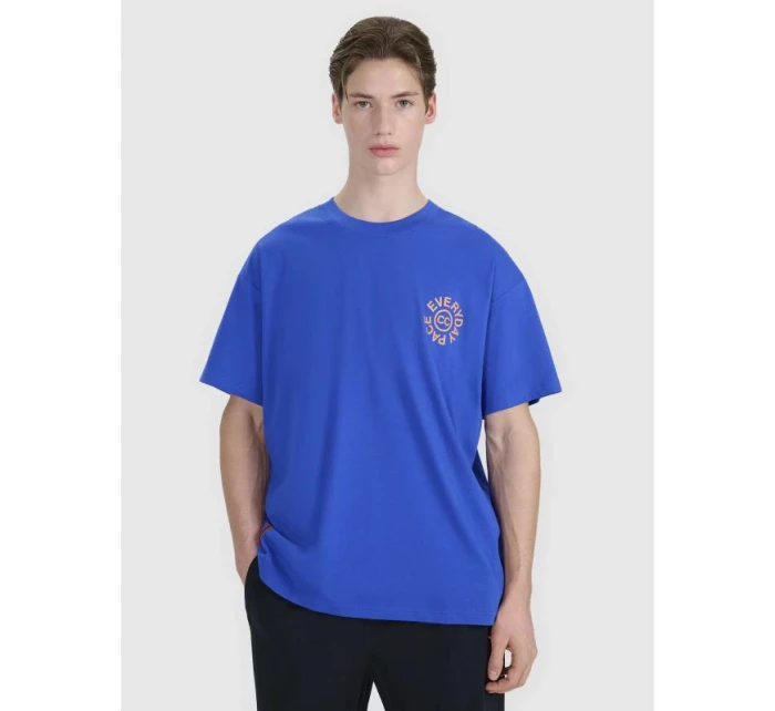 Pánské tričko oversize s potiskem 4F 4FWSS25TTSHM1979-36S Pánské tričko oversize s potiskem 4F 4FWSS25TTSHM1979-36S