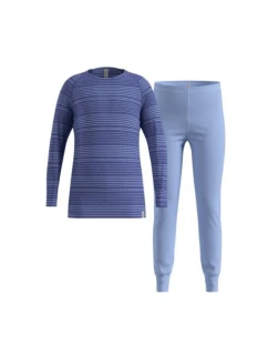 Termoprádlo - Odlo Set dlouhý ACTIVE WARM SET velikost 104cm modrá