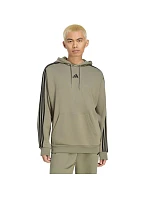 Pánská mikina adidas Essentials 3-Stripes French Terry Hoodie, olivová, KY4204 Pánská mikina adidas Essentials 3-Stripes French Terry Hoodie, olivová, KY4204