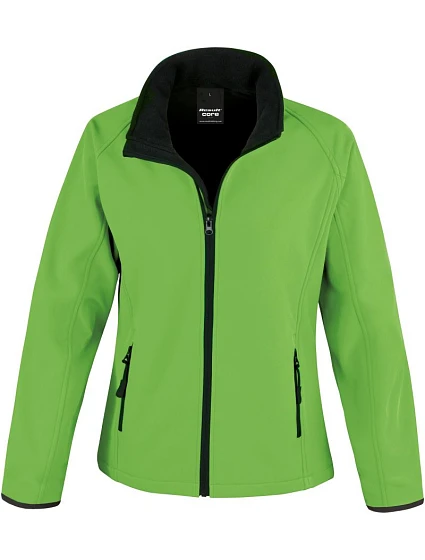 Result R 231F Dámská 2-vrstvá softshell bunda "Printable" 30.231F vivid green/black Result R 231F Dámská 2-vrstvá softshell bunda "Printable" 30.231F vivid green/black