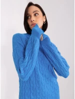 Sweter AT SW model 19040746 niebieski - FPrice Sweter AT SW model 19040746 niebieski - FPrice