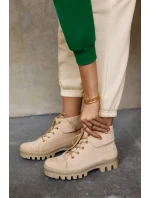 Semišové boty Trapper Tiered Světle béžová Dalles Semišové boty Trapper Tiered Světle béžová Dalles