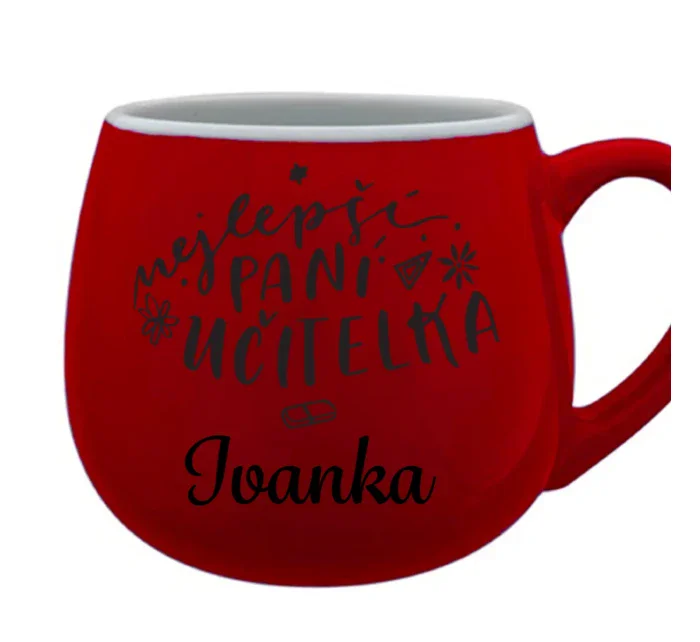 Personalizovaný keramický hrneček - NEJLEPŠÍ PANÍ UČITELKA