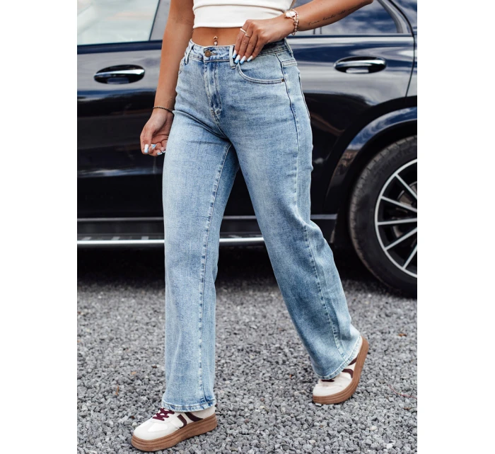 Dámské džínové kalhoty JEANFLOW baggy light blue FashionStreet UY2227