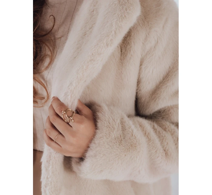 Dámský krátký béžový model 21990776 - Dstreet Dámský krátký béžový model 21990776 - Dstreet