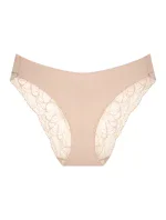 Dámské kalhotky Body Make-Up Illusion Lace Highleg Tai - BROWN - sv. hnědé 00NZ - TRIUMPH