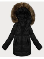 Černá dámská bunda typu s kapucí model 21428669 - S'WEST