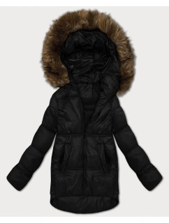 Černá dámská bunda typu s kapucí model 21428669 - S'WEST