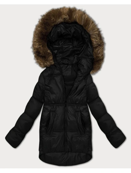 Černá dámská bunda typu s kapucí model 21428669 - S'WEST
