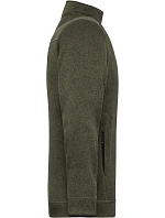 JN Pánská pracovní pletená fleece bunda Solid 02.0 olive melange/black model 22493635 - Daiber JN Pánská pracovní pletená fleece bunda Solid 02.0 olive melange/black model 22493635 - Daiber