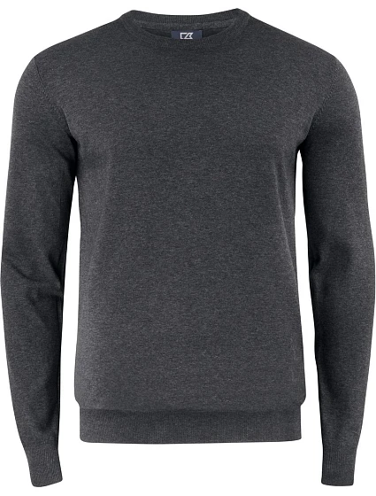 Cutter & Buck Oakville Men Pánský pletený svetr 68.5416 anthracite melange Cutter & Buck Oakville Men Pánský pletený svetr 68.5416 anthracite melange