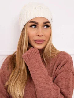 Fleecová čepice  ecru model 18750497 - K-Fashion
