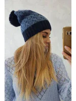 Bibiana fleecová čepice K264 navy blue+jeans Bibiana fleecová čepice K264 navy blue+jeans