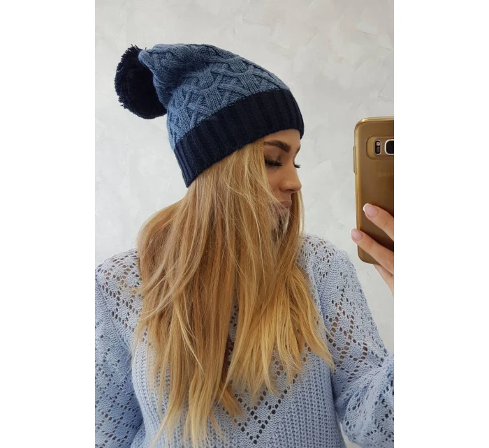 Bibiana fleecová čepice K264 navy blue+jeans Bibiana fleecová čepice K264 navy blue+jeans