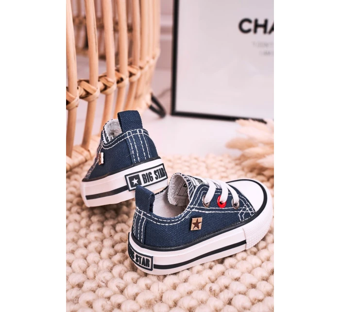 Dětské Klasické Tenisky Nízké BIG STAR HH374195 Tmavě Modré Dětské Klasické Tenisky Nízké BIG STAR HH374195 Tmavě Modré