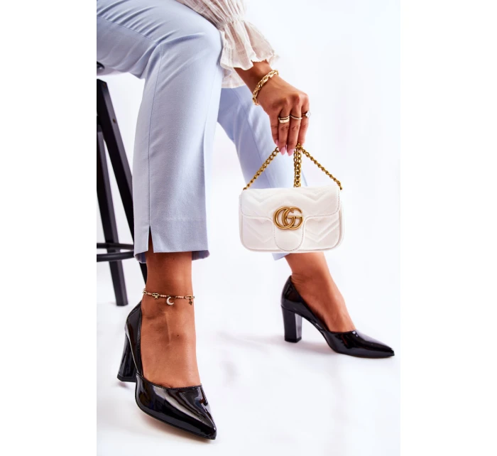 Módní Lakované Lodičky Na Černá model 21590541 - Boto