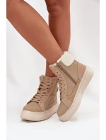 Zimní dámské boty s kožešinou model 21725163 Béžové - Lee Cooper