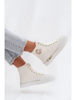 Dámské tenisky na platformě Bílé model 21919405 - Boto Dámské tenisky na platformě Bílé model 21919405 - Boto